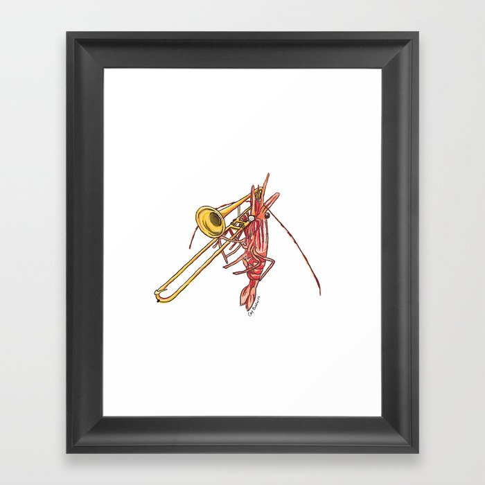 Trombone Shrimp Framed Art Print