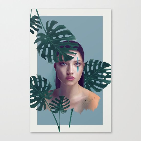 Monstera Deliciosa Canvas Print