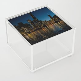 Chicago Skyline Night Acrylic Box