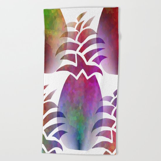 Pleasing Pineapple Beach Towel