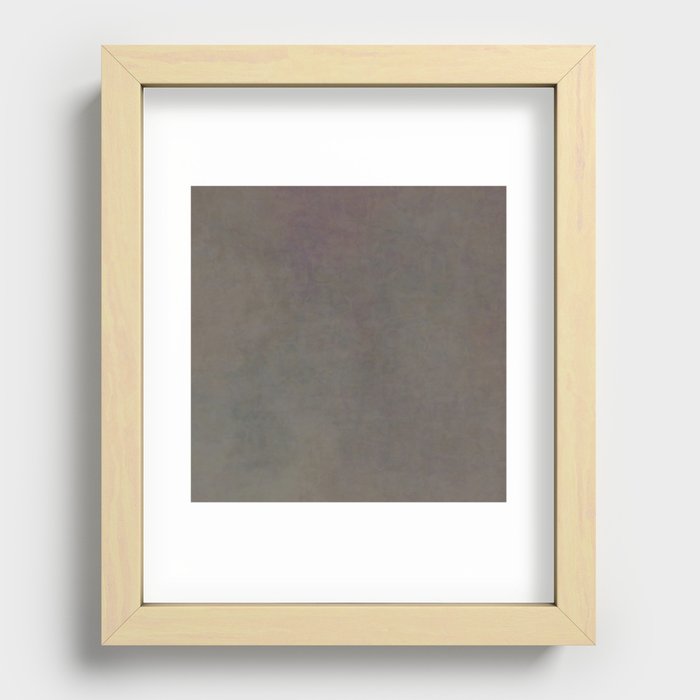 Abstract Grey Brown Recessed Framed Print