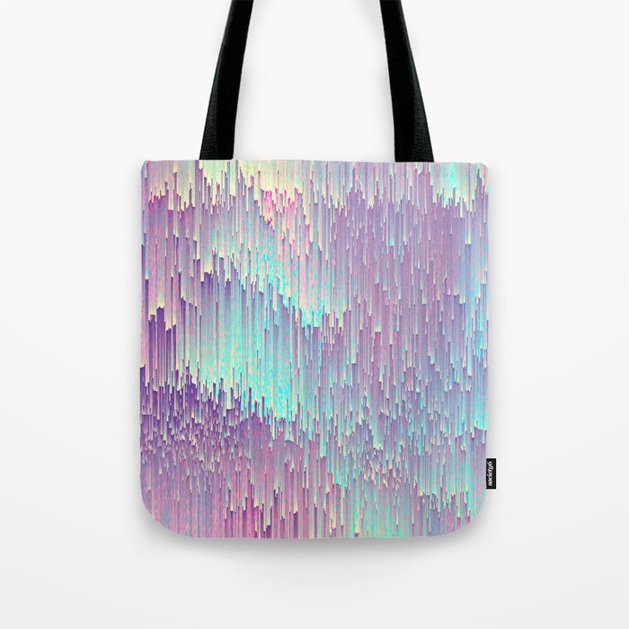 Iridescent Glitches Tote Bag By Cafelab Society6 Iridescent Glitches Tote Bag