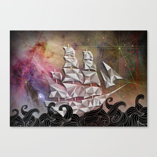 Celestial Ship Canvas Print