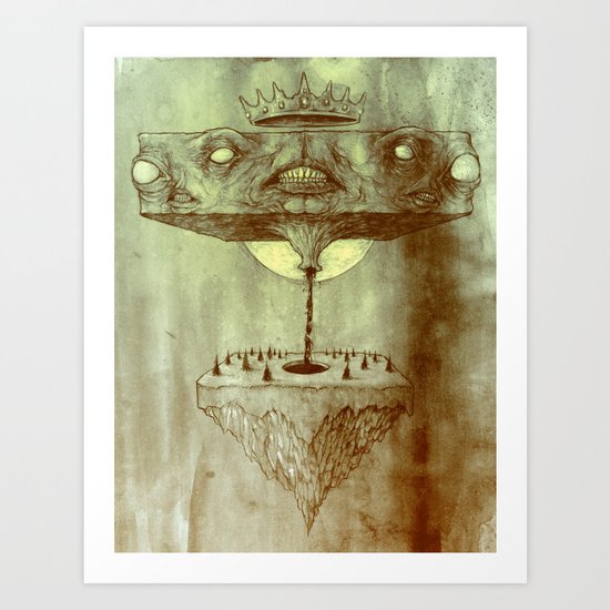Block Squirt in the Forest Art Print