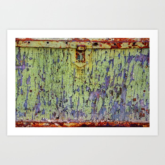 Cracked Vintage Paint Abstract Art Print By Venny Society6