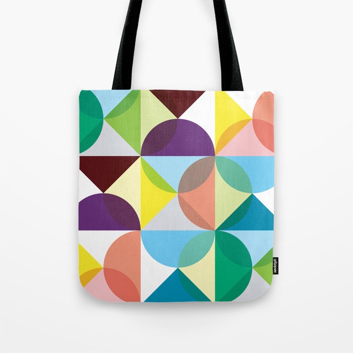Geometric Pattern 3 (colorful circles) Tote Bag