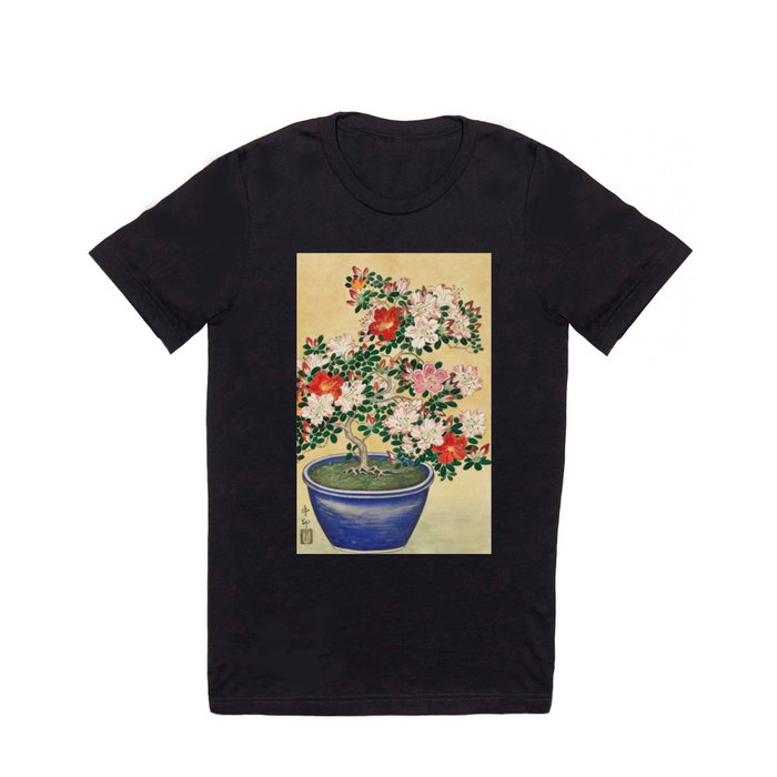 Japanese Woodblock Print of Floral By Ohara Koson  T Shirt