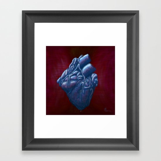 Her Heart of Ice - painting Framed Art Print