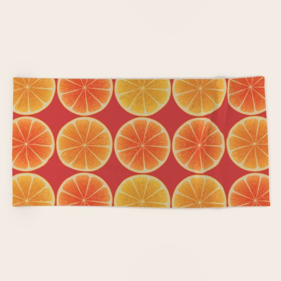 ORANGES Beach Towel