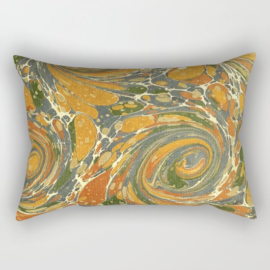Old Marbled Paper 03 Rectangular Pillow