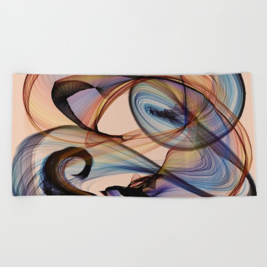 Bird Flame Peach Beach Towel