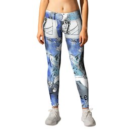 Don't give it to any girl but me Leggings | Ink, Expressionism, Music, Pattismith, Popmusic, Watercolor, Popstar, Rockandroll, Comic, Icon 