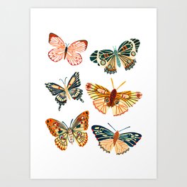 Garden Butterflies Art Print