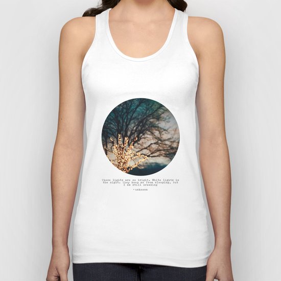 White Lights Unisex Tank Top