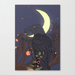 Crow's Night Canvas Print