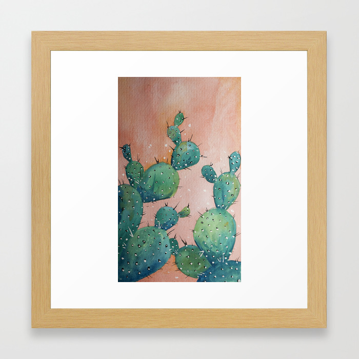 Blue Cactus Against A Pink Sky Framed Art Print By Redfinchdesigns Society6 Blue Cactus Against A Pink Sky Framed Art Print By Redfinchdesigns Society6