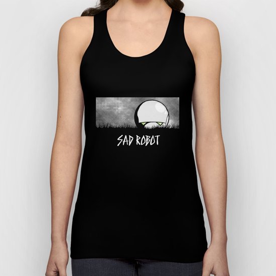 Sad Robot Unisex Tank Top