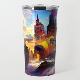 City from a colorful Universe Travel Mug