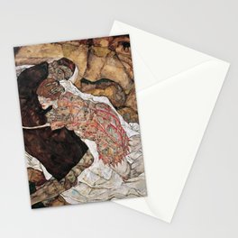 Death and the Maiden - Egon Schiele 1915 Stationery Card