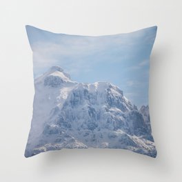A dog-shaped mountain, the Bucegi Mountains Throw Pillow