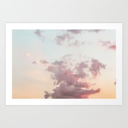 glimpse · clouds Art Print