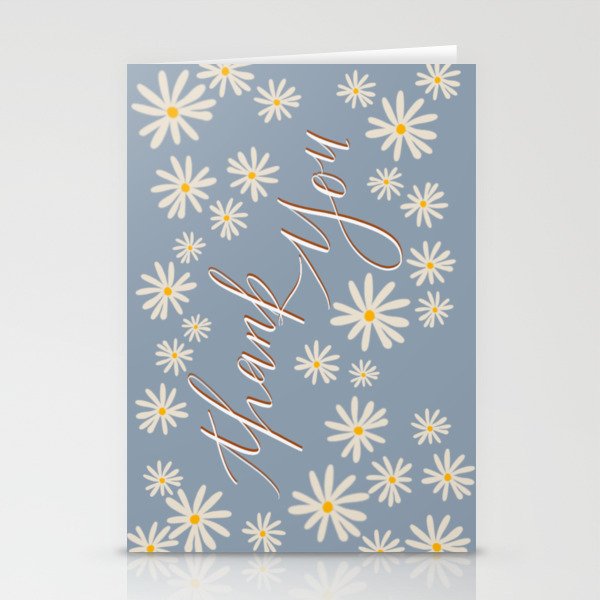 thank you/daisies Stationery Cards
