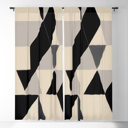 Home Office Beige Blackout Curtain