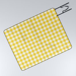 Check Pattern - yellow sunshine Picnic Blanket