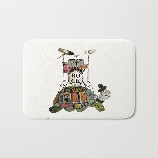 rock turtle Bath Mat