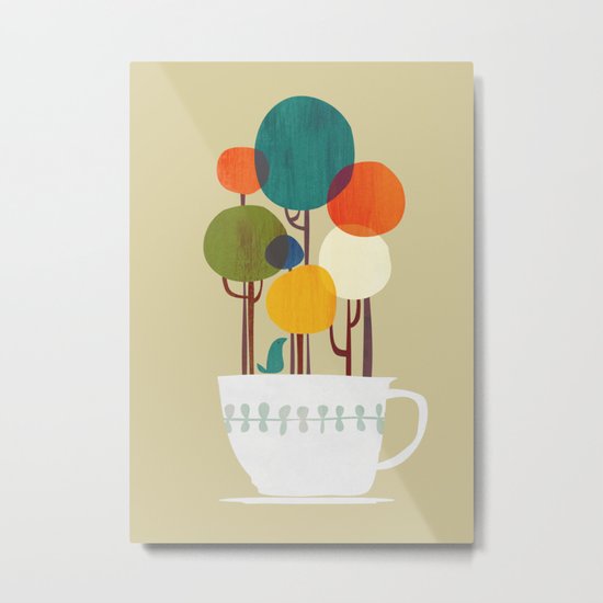Life in a cup Metal Print