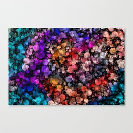 Multicolored Blurred Lights Canvas Print