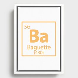 Baguette Element- Food Periodic Table Framed Canvas