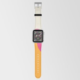 Viscous - Orange Pink Colourful Abstract Art Pattern Design Apple Watch Band