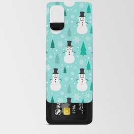 Christmas Pattern Drawing Snowman Tree Android Card Case