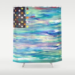 Ocean Flag Shower Curtain