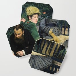 Edouard Manet - In the Conservatory Coaster