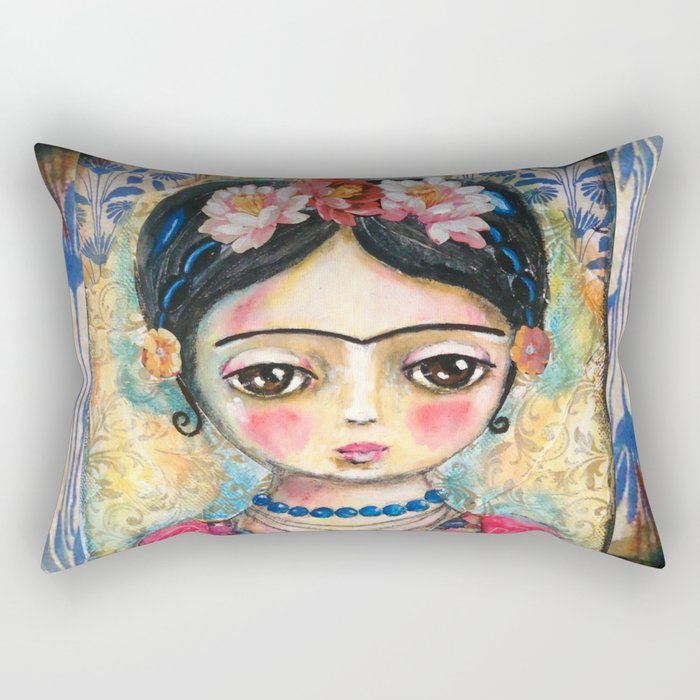 The heart of Frida Kahlo  Rectangular Pillow