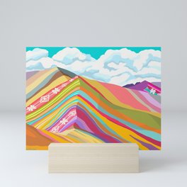Vinicunca, Rainbow Mountain Mini Art Print