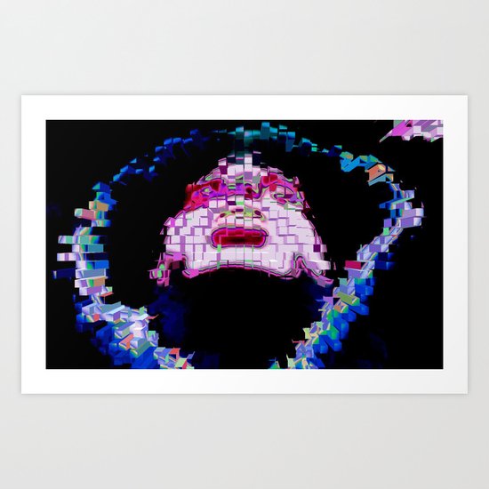 Psychedelic Hood Art Print