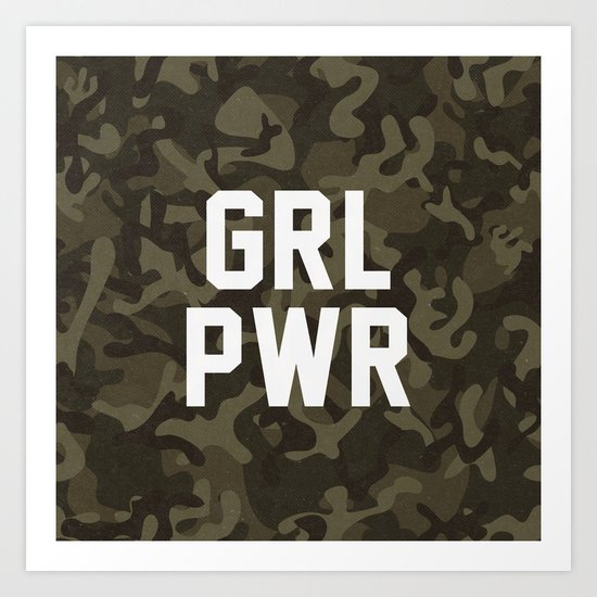 GRL PWR Art Print