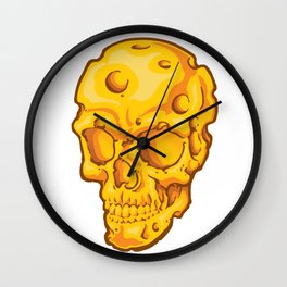 Cheesehead Skull Wall Clock