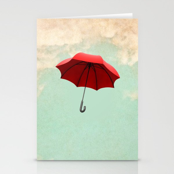 Red Umbrella Stationery Cards