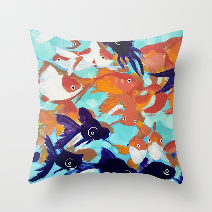 Just Keep Swimming Throw Pillow
