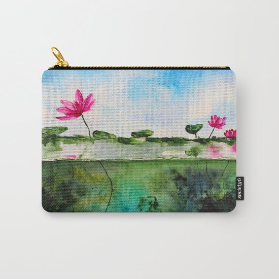 Lotus pond Carry-All Pouch
