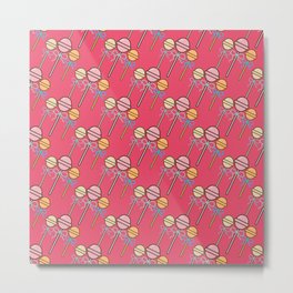 Pink Lollipop candy gender reveal party pattern Metal Print | Lollipop Pattern, Abstract, It Is Agirl, Sweet, Illustration, Gender Reveal Party, Lollipop, Candy, Watercolor, Graphite 