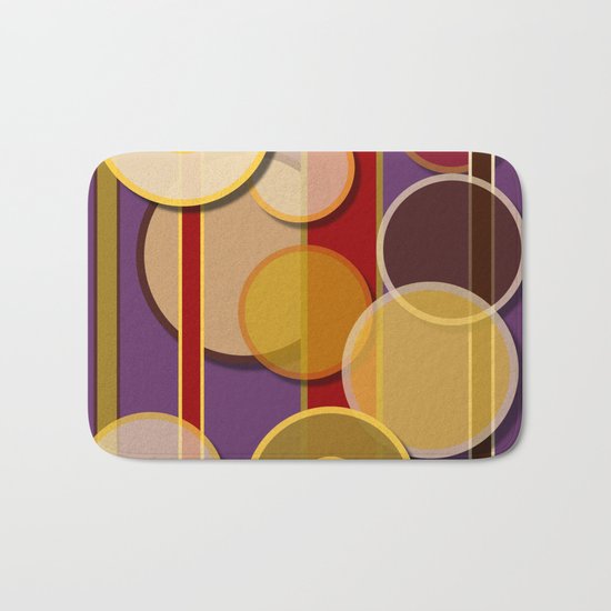 Circles, Lines & Colors Bath Mat