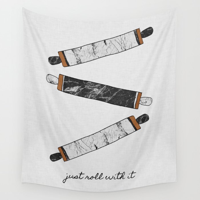 Just Roll With It, Kitchen Prints Wall Tapestry