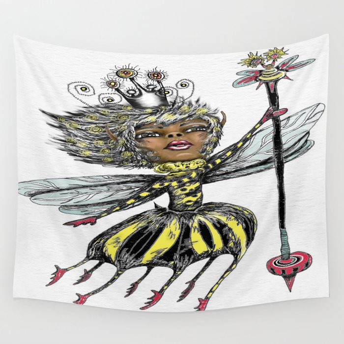 Queen Bee of Color Wall Tapestry