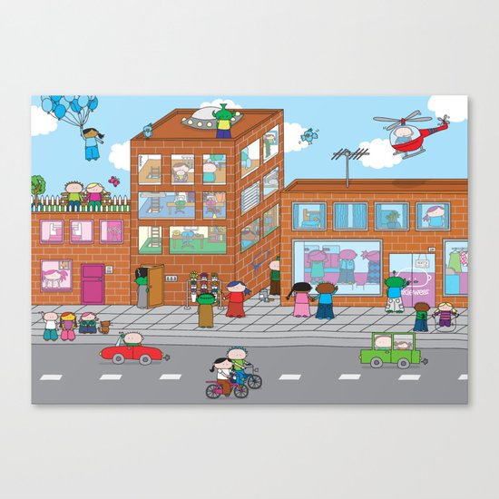 Oekie Street Canvas Print