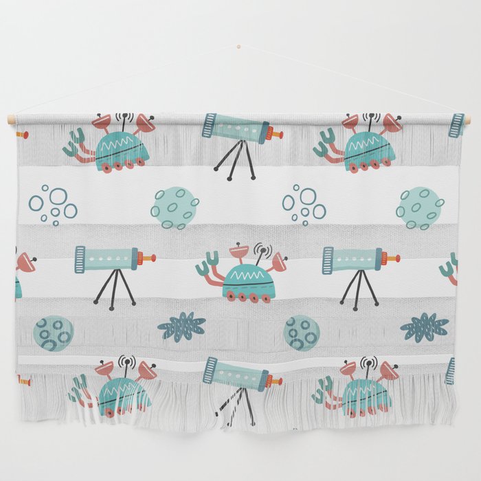 Space Rover Stargazer Pattern Wall Hanging